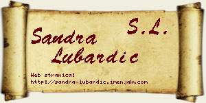 Sandra Lubardić vizit kartica